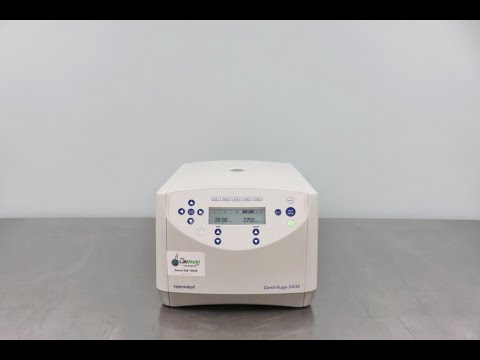 Eppendorf 5430 Centrifuge Video ID 21027