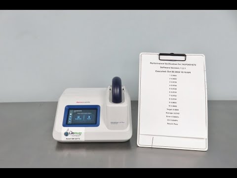 Thermo Nanodrop Lite Plus Video ID 22773