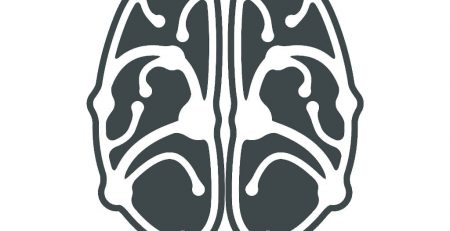 Cartoon rendering of the brain and its synapses