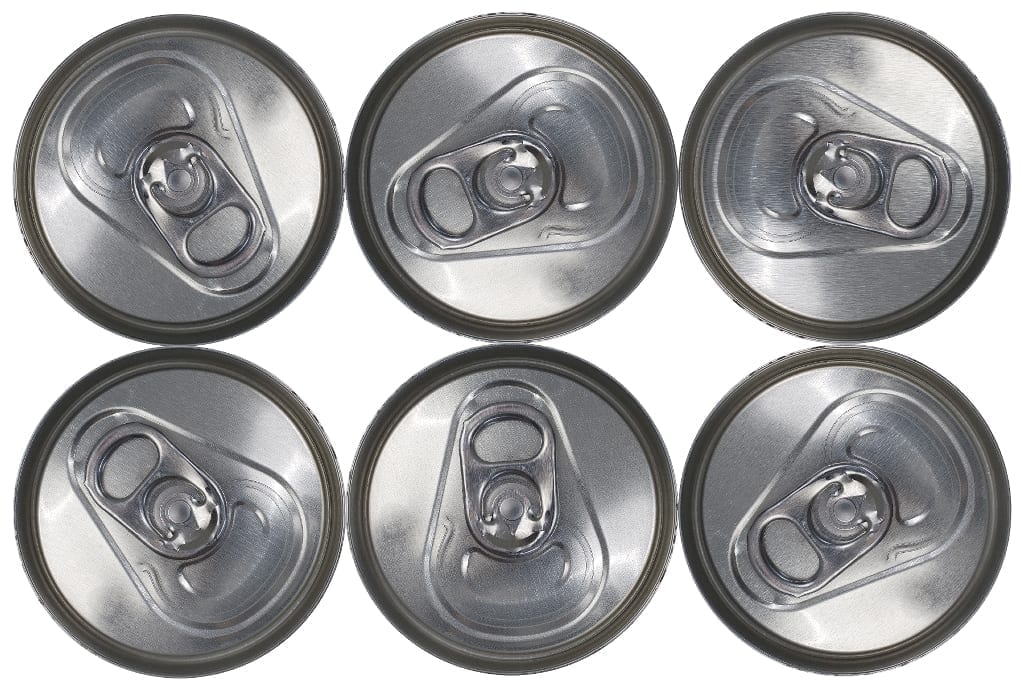 Top view of a standard six pack