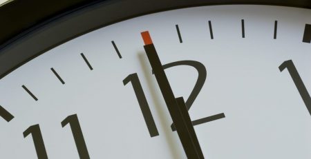 Close up of a standard clock