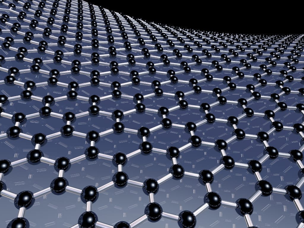 Computer rendering of graphene