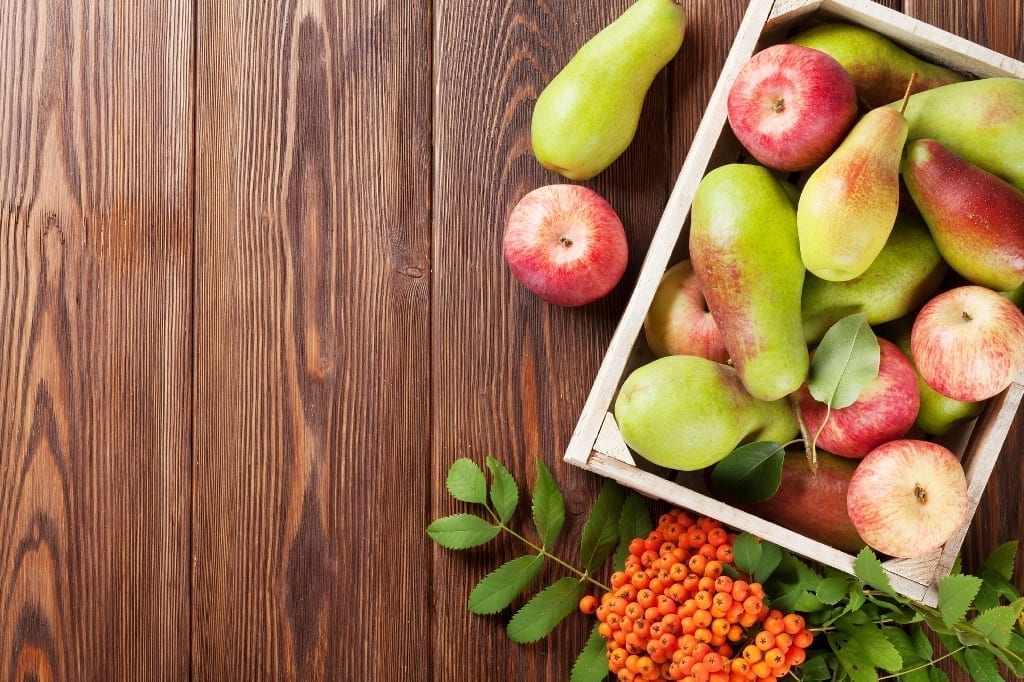 Image of fresh apples and pears