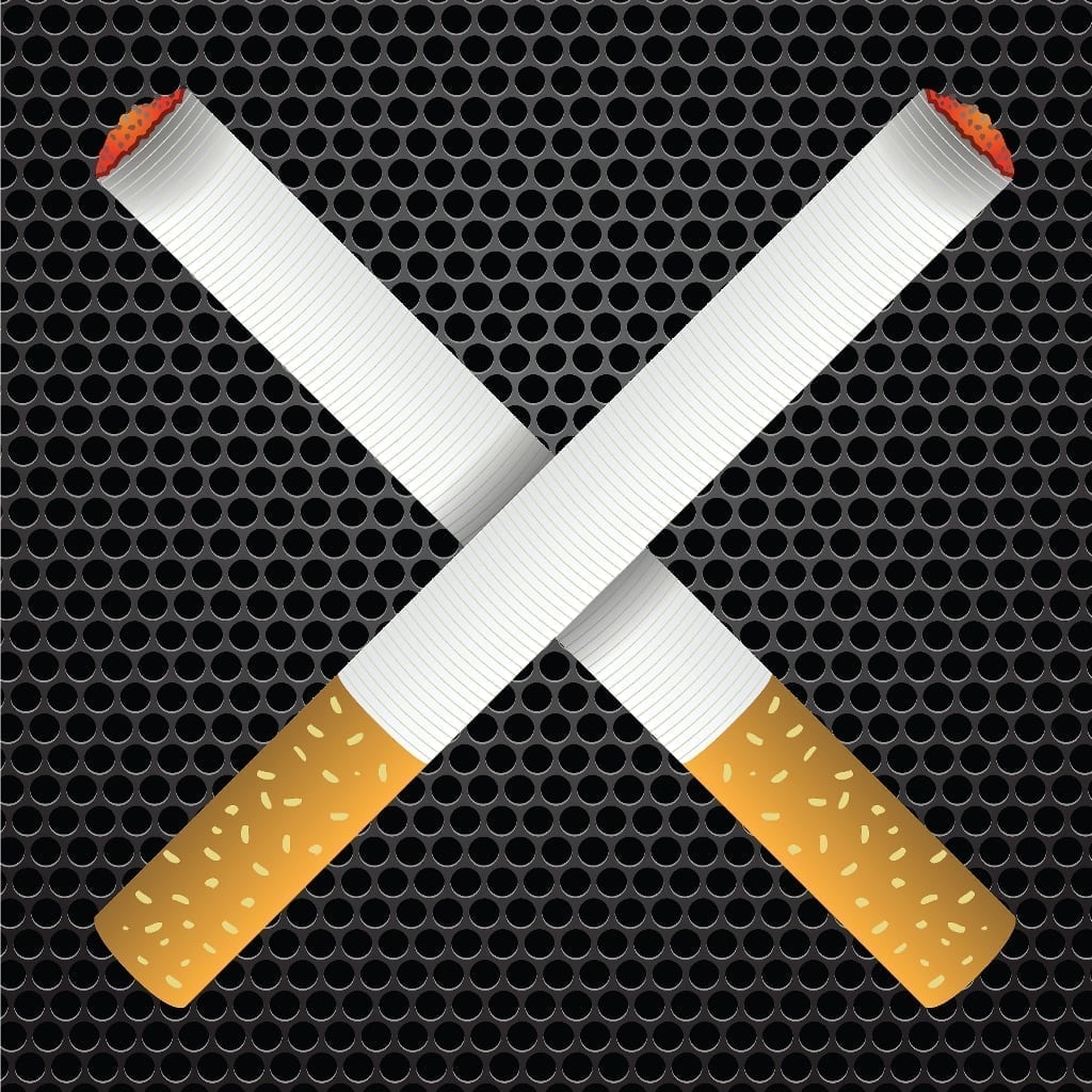 Cartoon image of cigarettes