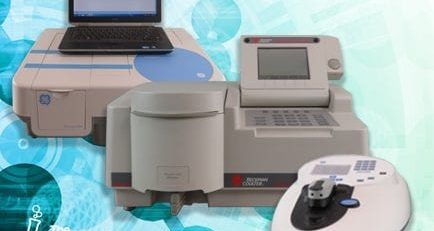 A wide range of laboratories rely on spectrophotometers to determine the concentration of a solution sample by measuring the light absorbed, or transmitted, as it passes through said sample
