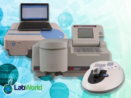 A wide range of laboratories rely on spectrophotometers to determine the concentration of a solution sample by measuring the light absorbed, or transmitted, as it passes through said sample