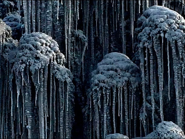While much of North America was preparing for a white winter wonderland, black snow was falling in Siberia.