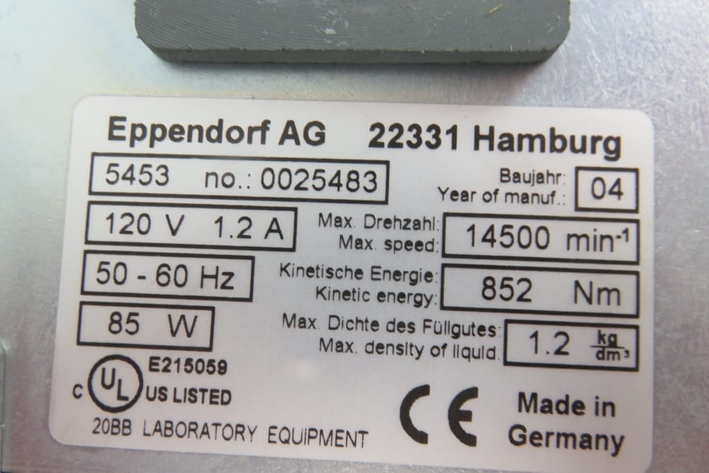 Eppendorf Mini Spin Plus Microcentrifuge