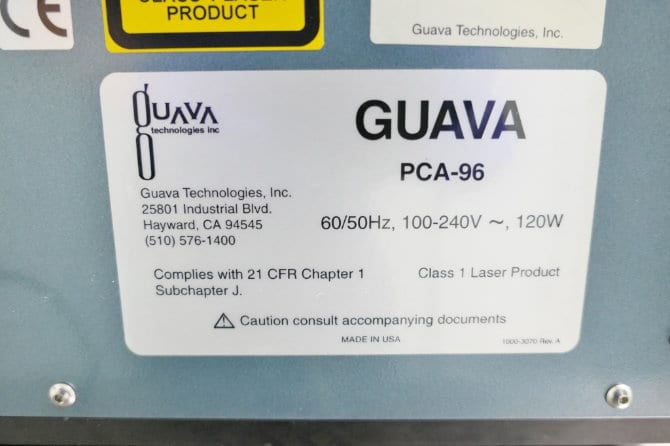 Guava Flow Machine Guava PCA-96 Benchtop Flow Cytometer - The Lab World Group