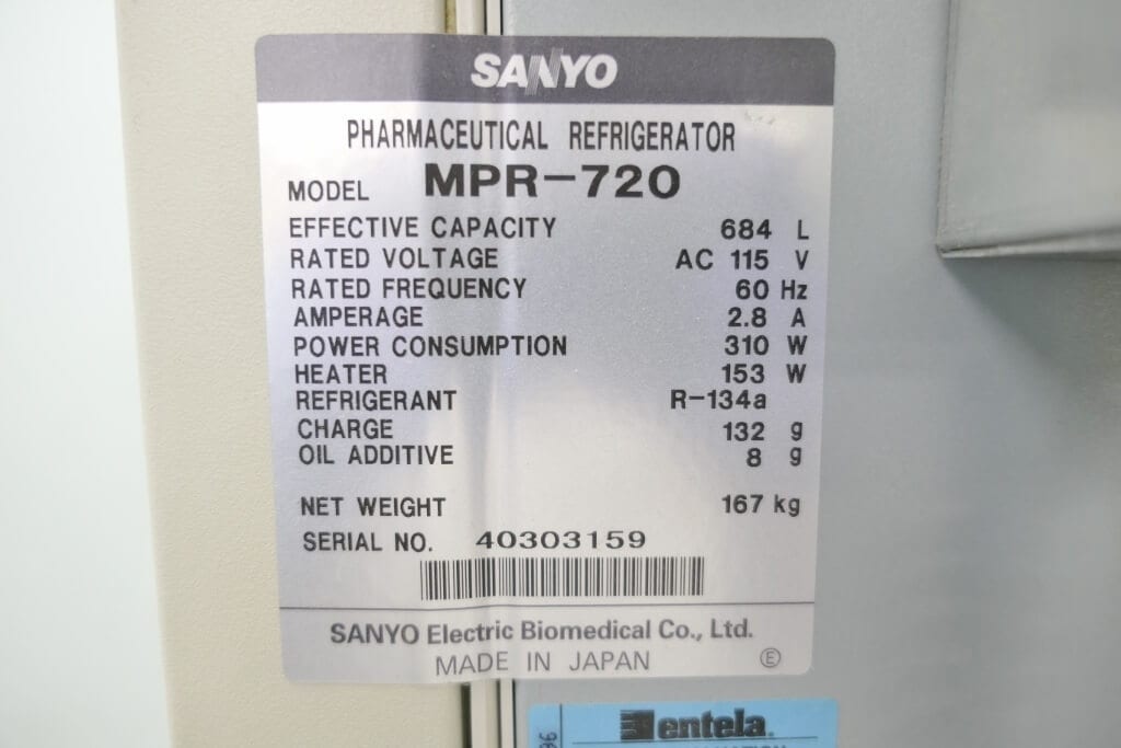 Sanyo Labcool Refrigerator MPR 720 The Lab World Group