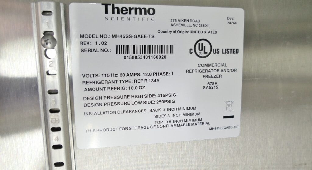Thermo Chromatography Refrigerator MH45SSGAEETS