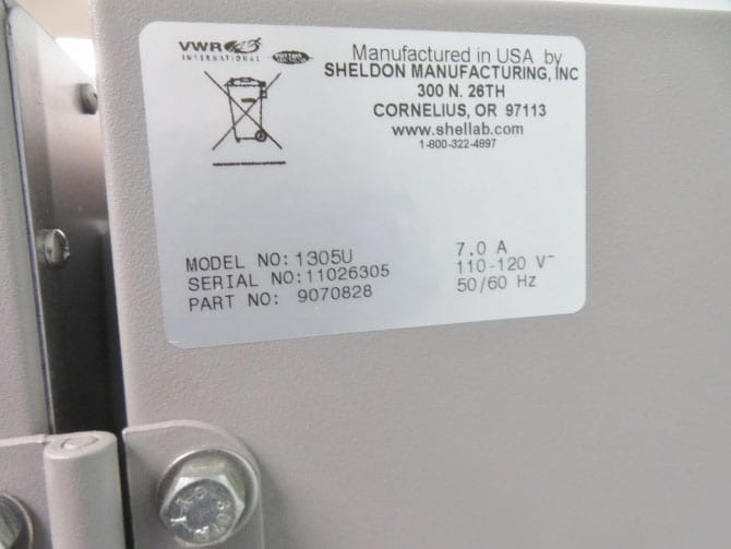 VWR 1305U Gravity Oven