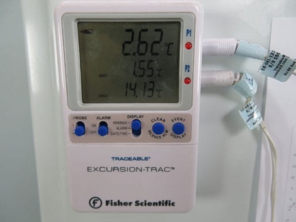 the maximum recommended temperature for a general purpose refrigerator