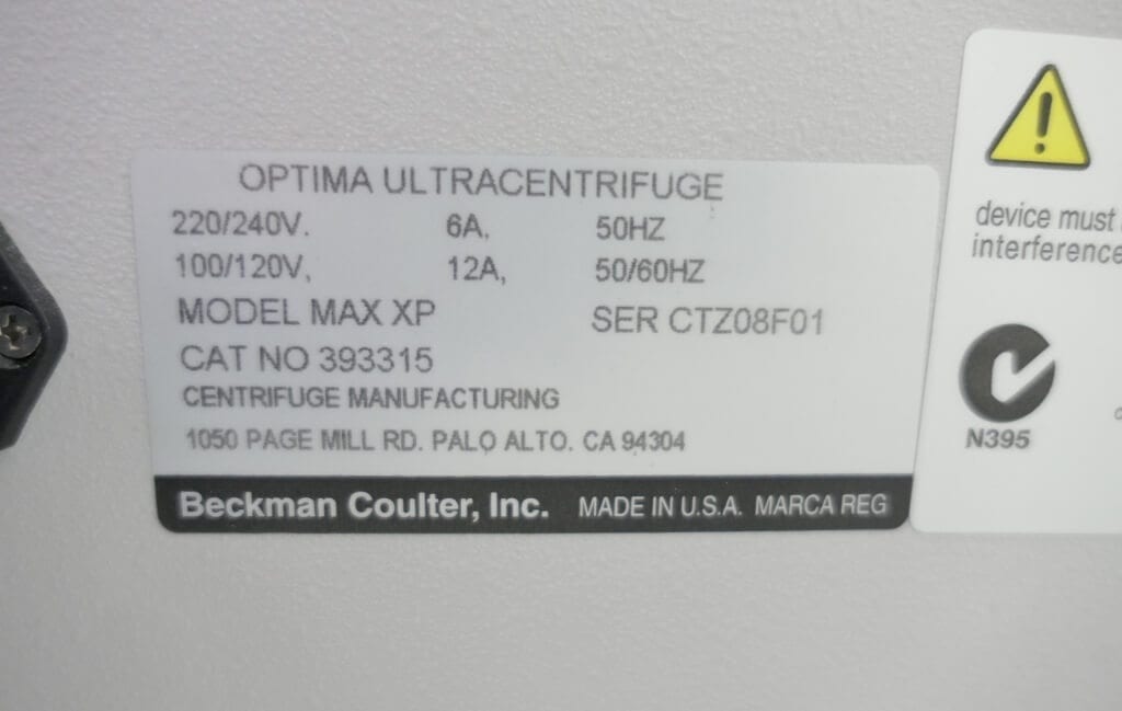 Beckman Ultracentrifuge Optima MAXXP The Lab World Group