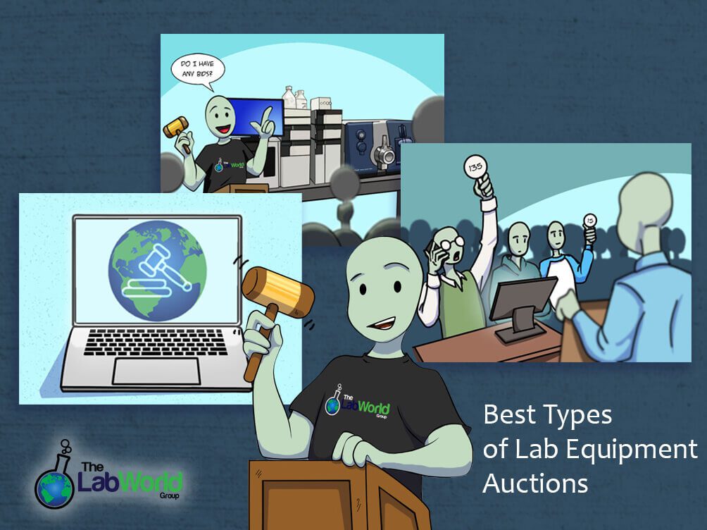 Lab Equipment Auction Types - In-person Lab Auction, Online Lab Auction, Hybrid Lab Auction