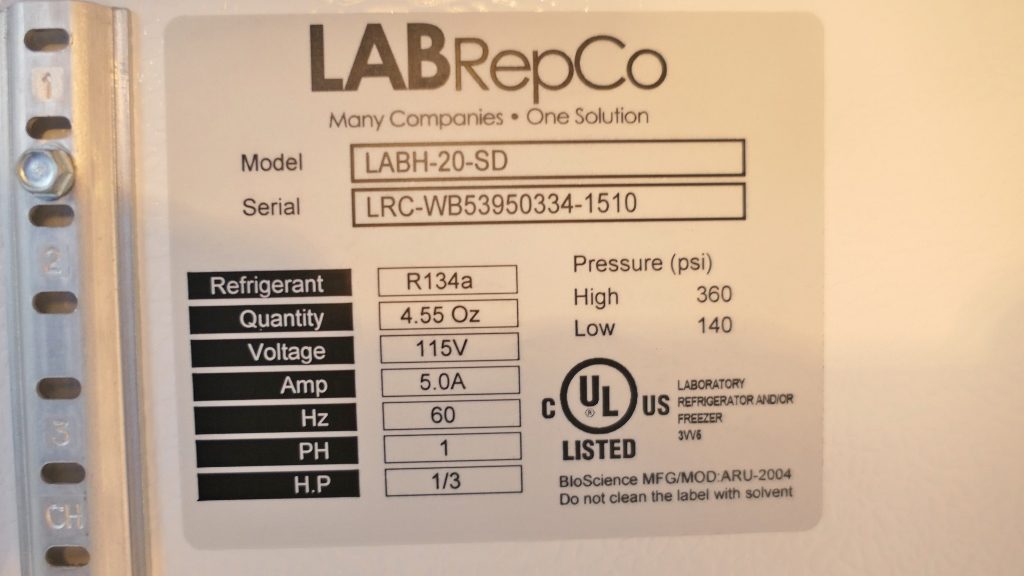 LabrepCo Refrigerator Futura 4C The Lab World Group