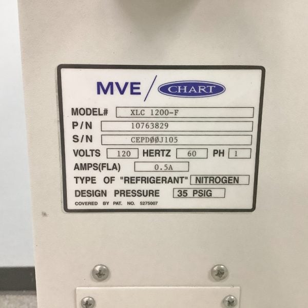 MVE XLC-1200 Liquid Nitrogen Freezer - The Lab World Group
