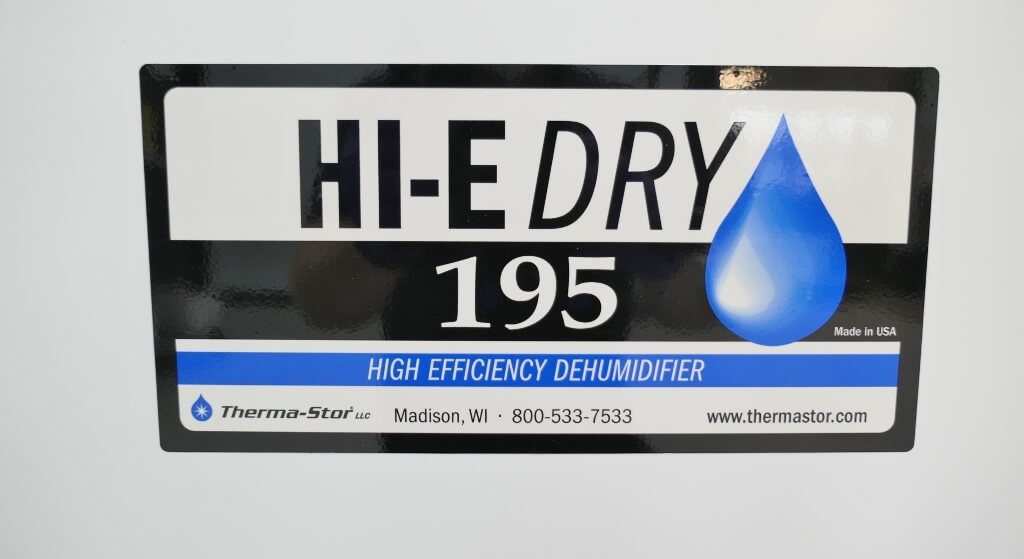 Therma Stor 195 High Efficiency Dehumidifier The Lab World Group