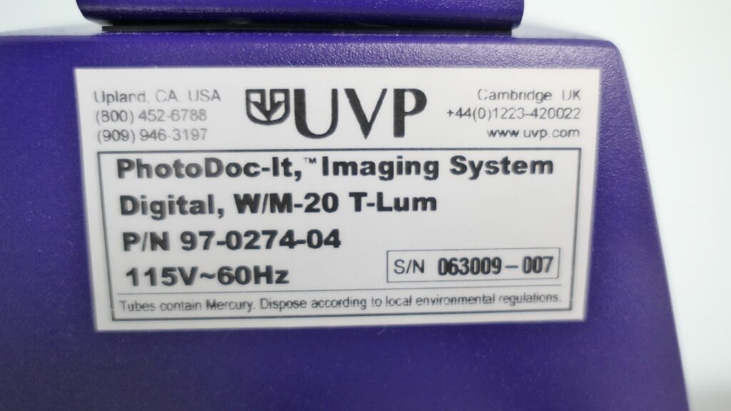 Photodoc UVP PhotoDoc-It Gel Doc System - The Lab World Group