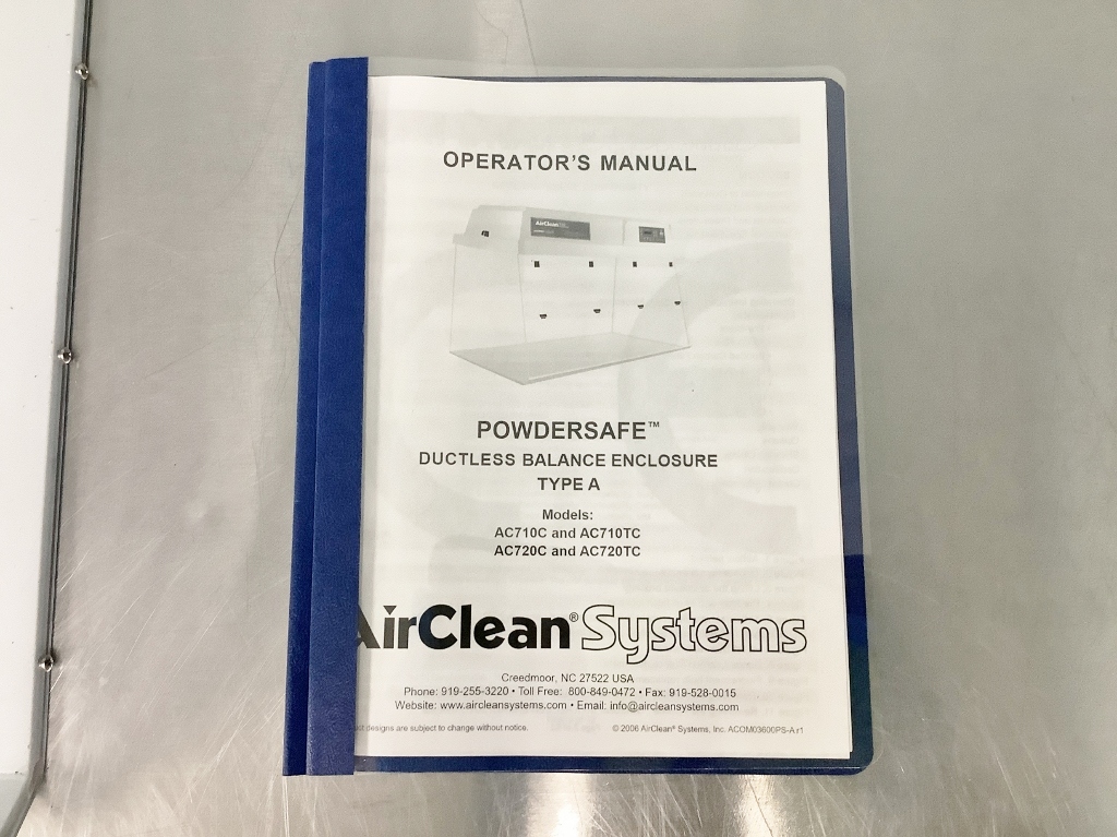 AirClean PowderSafe 710 Balance Enclosure