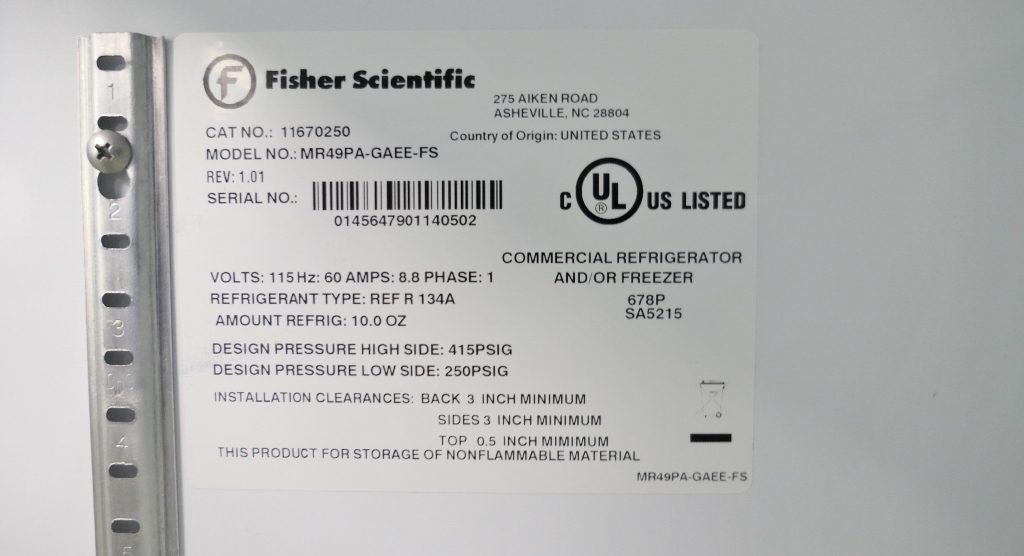Fisher Chromatography Refrigerator The Lab World Group