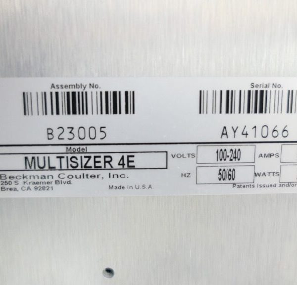 Beckman Multisizer 4e Coulter Counter - The Lab World Group