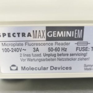 Molecular Devices Spectramax Gemini EM Fluorescence Microplate Reader