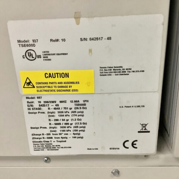 Thermo TSE 600D Ultra Low Temp Freezer - The Lab World Group