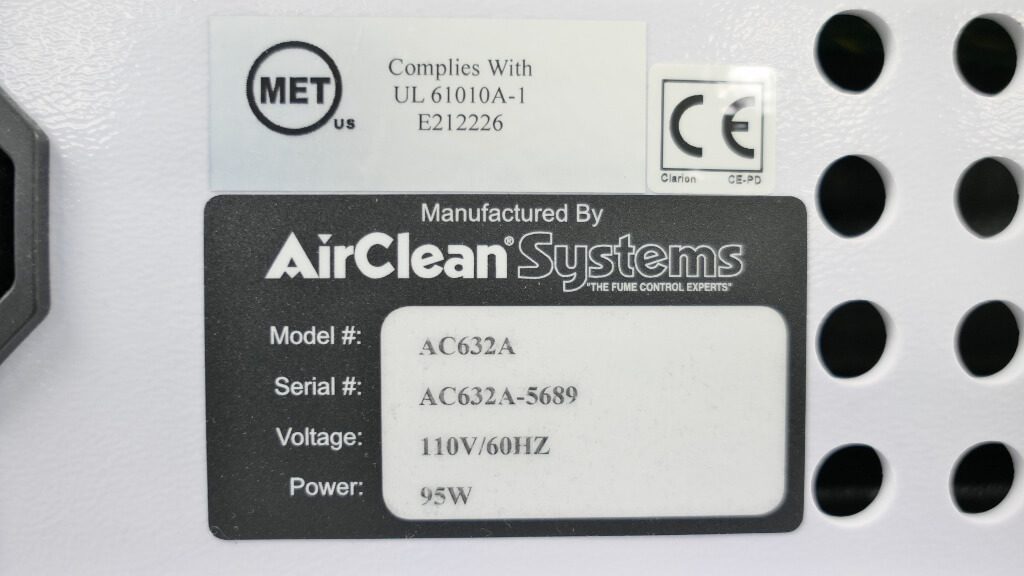 Air Clean AC632A Ductless Workstation - The Lab World Group