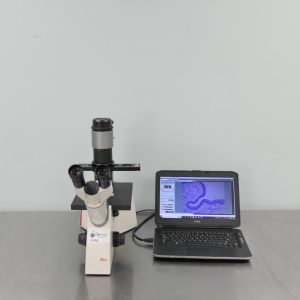 Leica dmi1 inverted microscope video