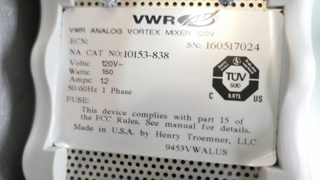 VWR Analog Vortex Mixer The Lab World Group