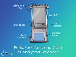 Parts and function of a lab balance