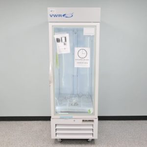 Laboratory glass door fridge video