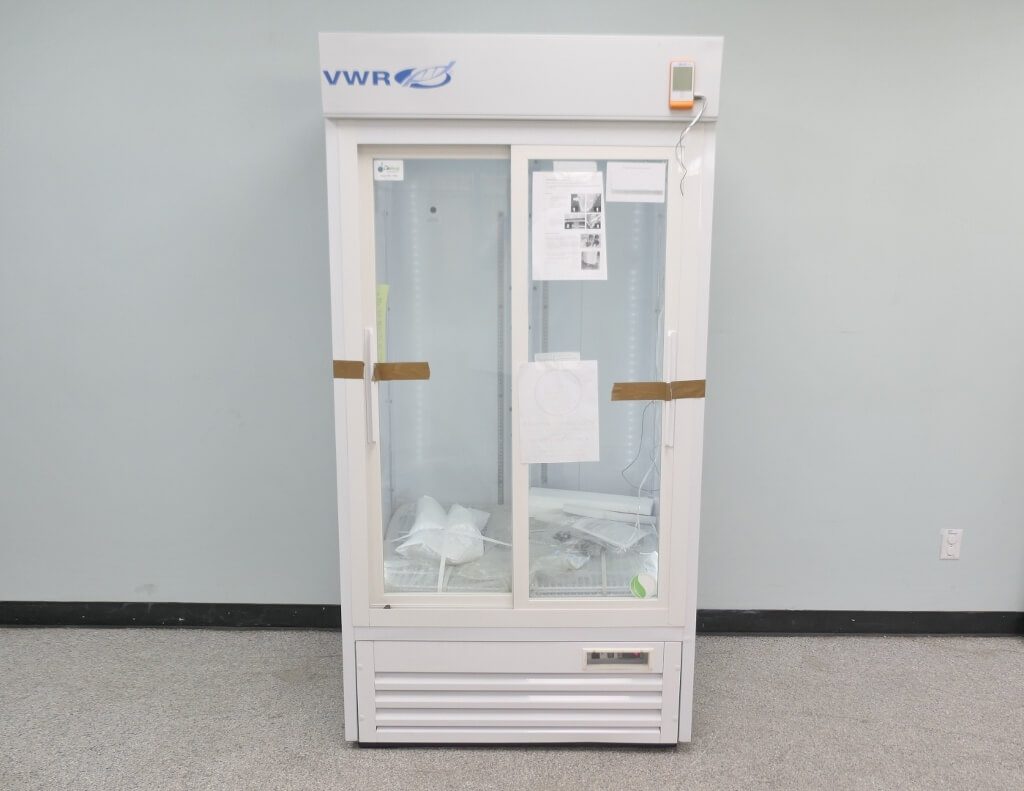 Double Glass Door Lab Fridge Unused The Lab World Group