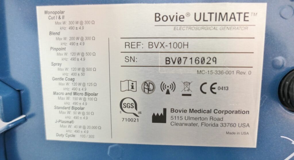 Bovie Electrosurgical Generator The Lab World Group