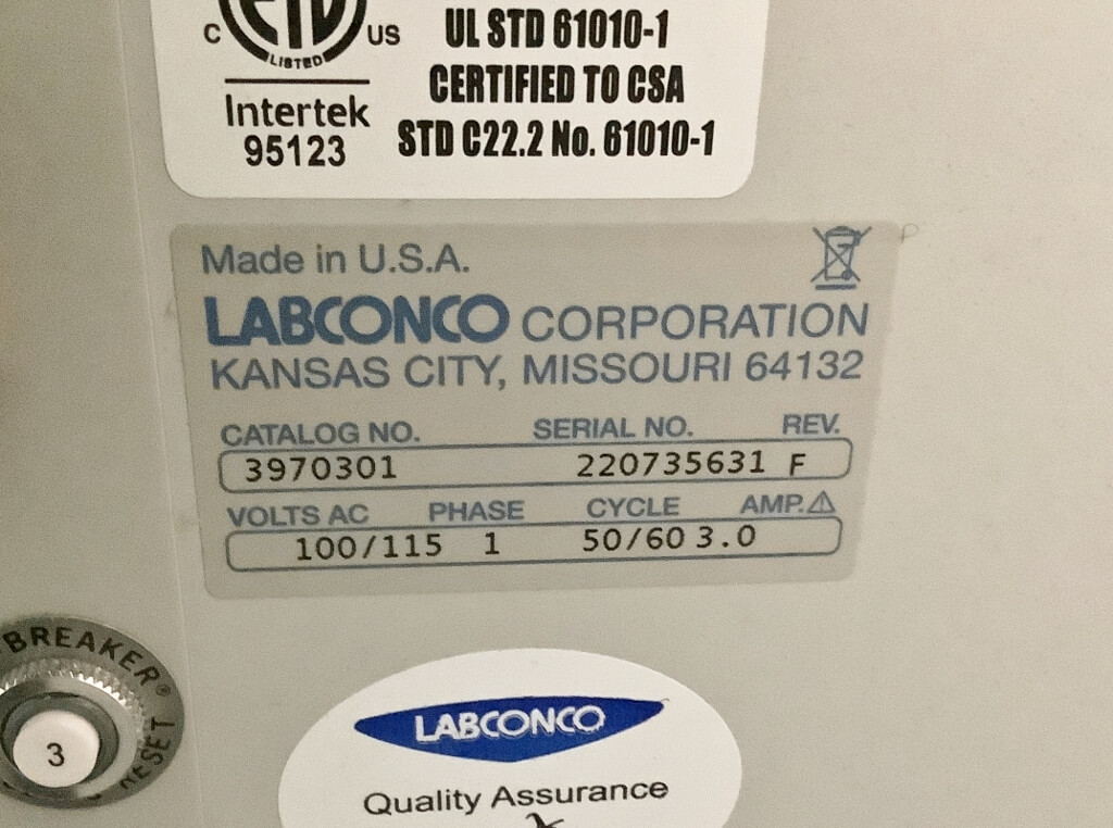 Labconco Purifier Clean Bench 3ft - The Lab World Group