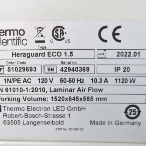 Thermo Heraguard ECO Hood - The Lab World Group