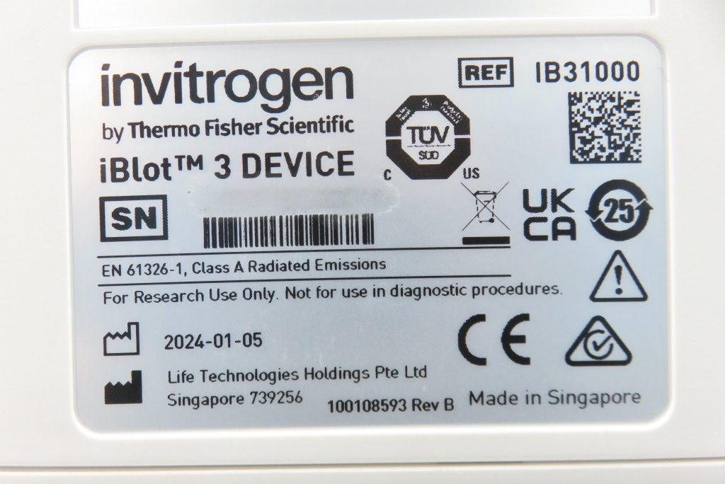iBlot 3 Western Blot Transfer Device 2023 Unused TLWG