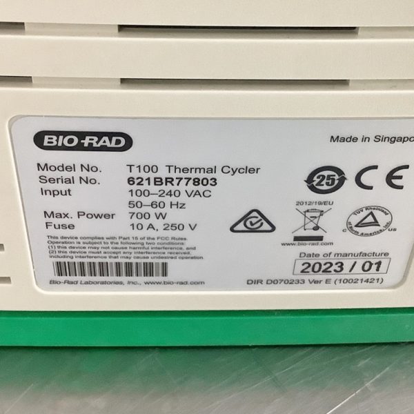 Biorad T100 Thermal Cycler - The Lab World Group Biorad T100 Thermal Cycler - The Lab World Group