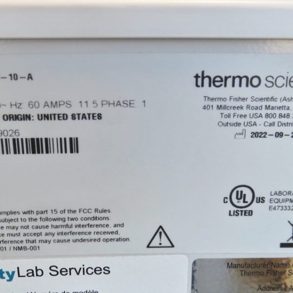 Thermo Revco CXF Ultra Low Freezer - Still in Box - TLWG