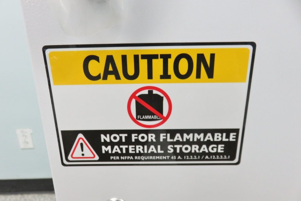 Refrigator Lab Usage Sign Lab Grade Refrigerator - 30 cu ft