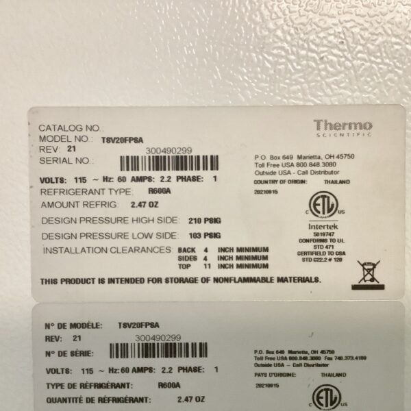Laboratory Refrigerator Freezer Combo Thermo Scientific