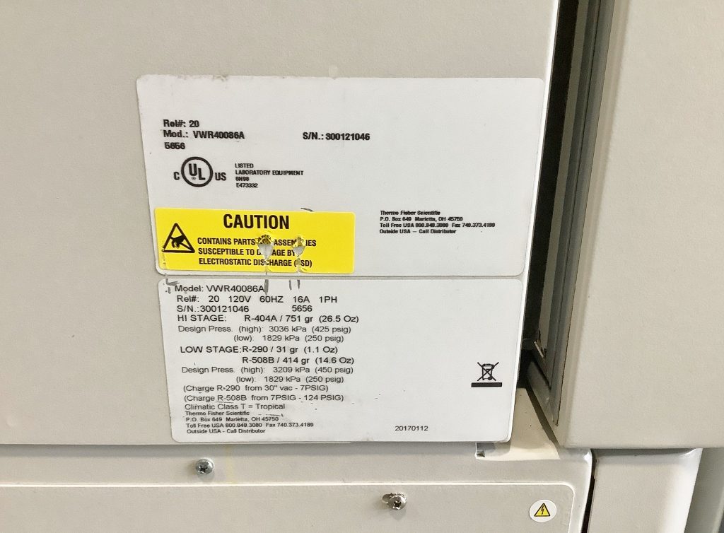 VWR Ultra Low Freezer 40086A - The Lab World Group