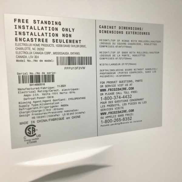 Frigidaire Upright Minus 20 Lab Freezer - The Lab World Group