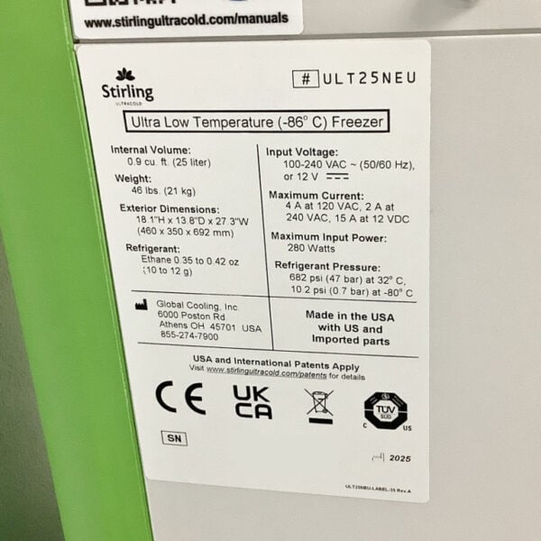 ユウ Stirling Ultracold Shuttle ULT25NEU - The Lab World Group