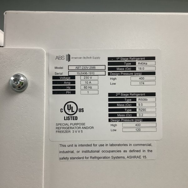 ABS Ultra-86 Ultra Low Temp Freezer - The Lab World Group