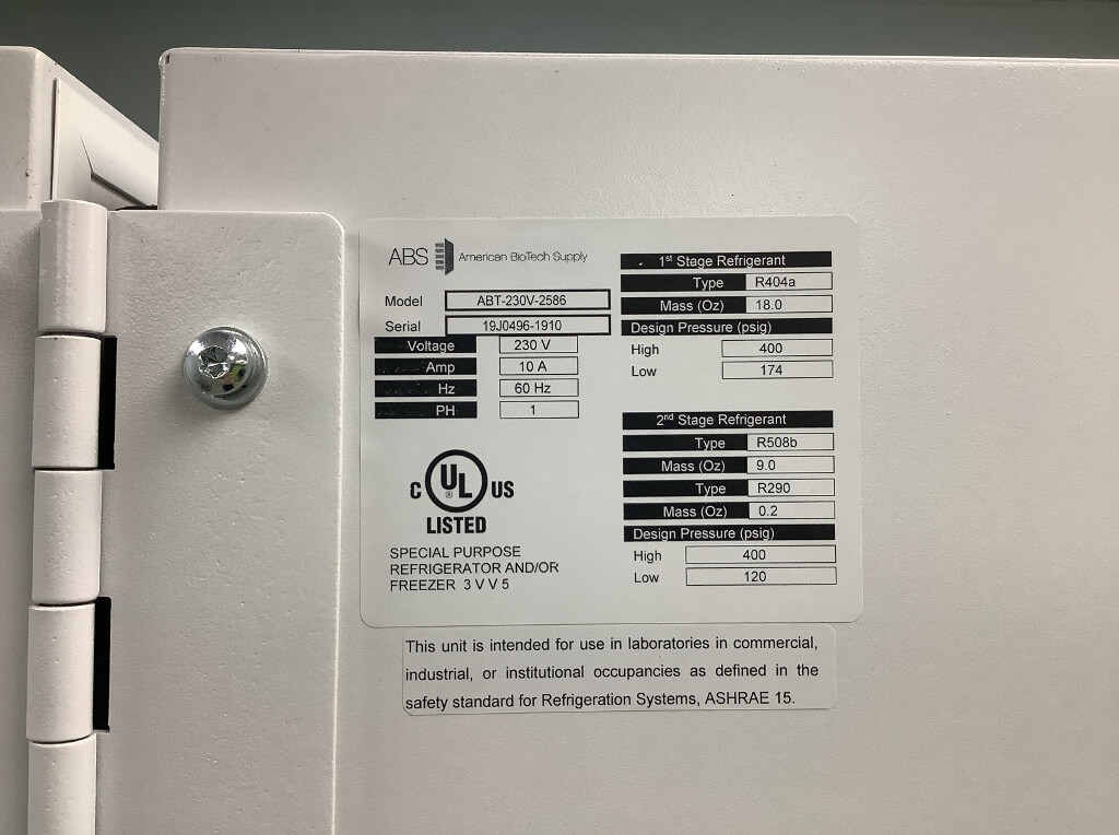 ABS Ultra-86 Ultra Low Temp Freezer - The Lab World Group