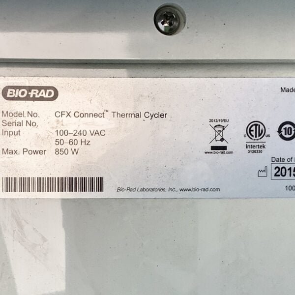 Biorad CFX96 Connect Real Time PCR - The Lab World Group