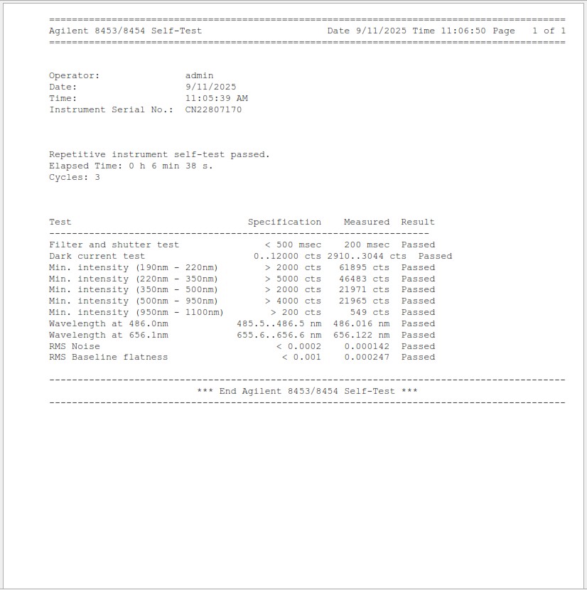 Sc8453 Form Agilent 8453 Spectrophotometer - The Lab World Group