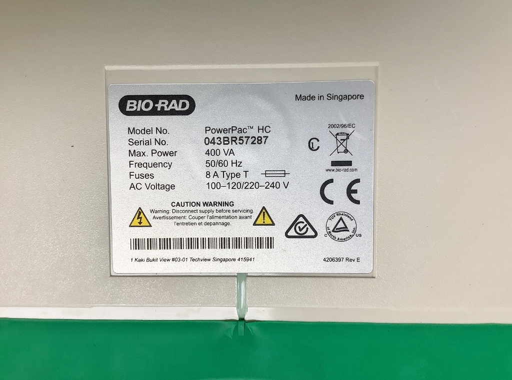 Biorad PowerPac HC Electrophoresis Power Supply